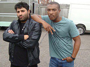 Thaer with Ashley Williams
